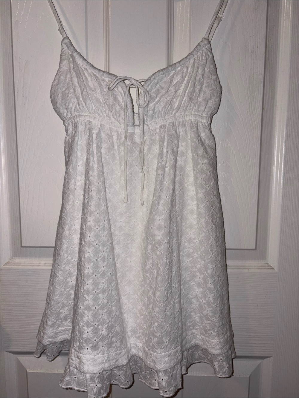 Princess Polly White Floral Embroidered Dress
